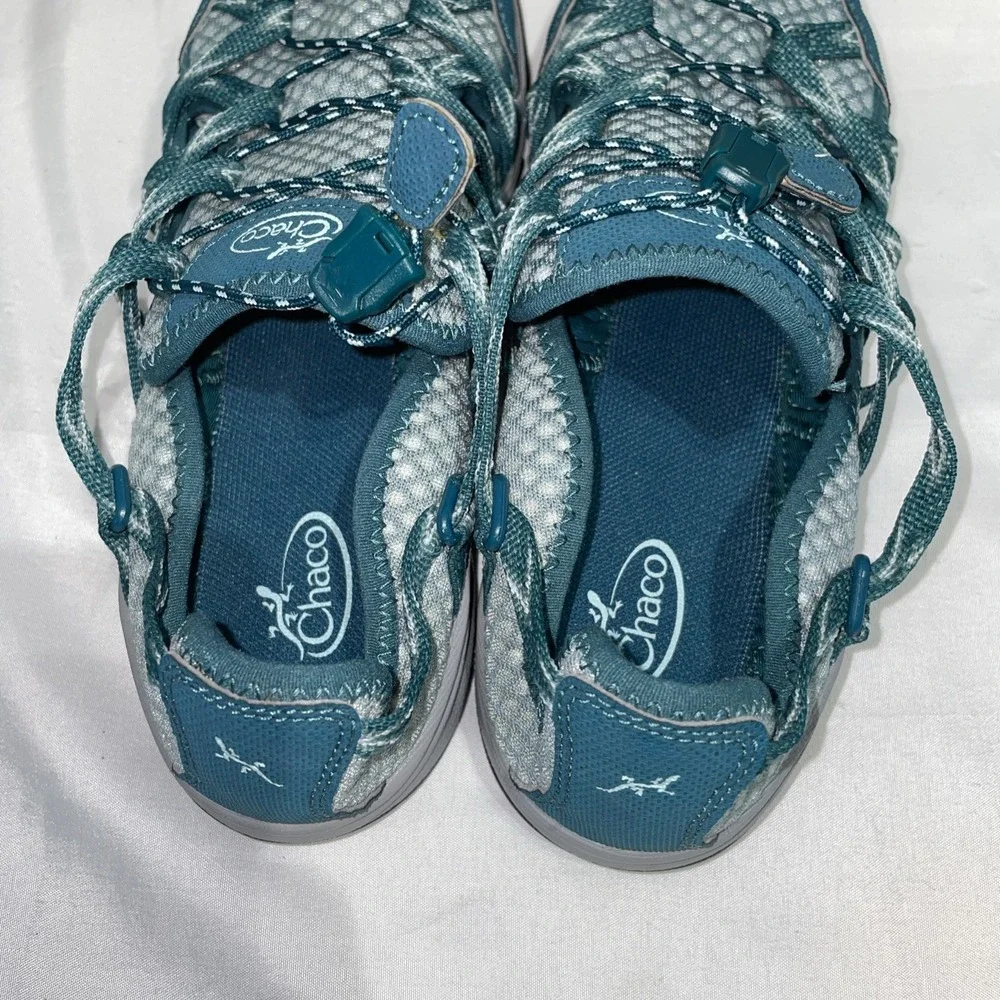 Chaco OutCross Evo 1 Mesh Bungee Water Hiking Shoe Teal Womens 7.5 J105912